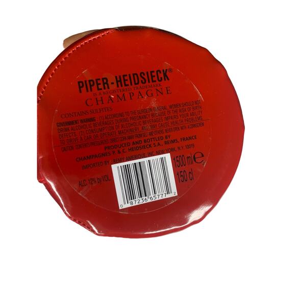 1990 Piper Heidsieck Red Lace Up Corset‎ Sleeve Empty Bottle Jean Paul Gaultier - Picture 6 of 9